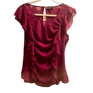 Sheer Fusia Top Size Medium